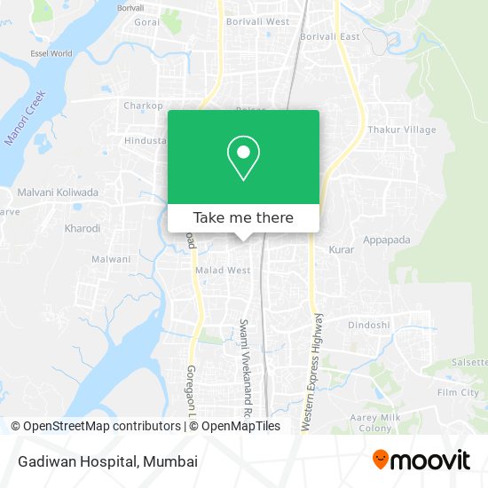 Gadiwan Hospital map