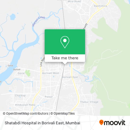 Shatabdi Hospital in Borivali East map