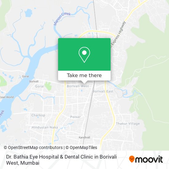 Dr. Bathia Eye Hospital & Dental Clinic in Borivali West map
