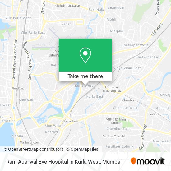 Ram Agarwal Eye Hospital in Kurla West map