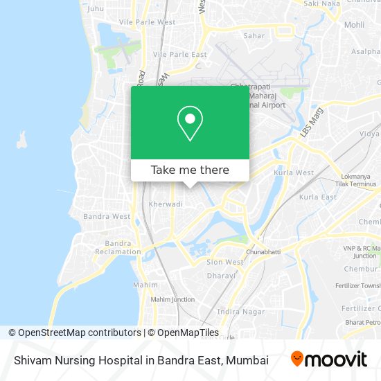 Shivam Nursing Hospital in Bandra East map