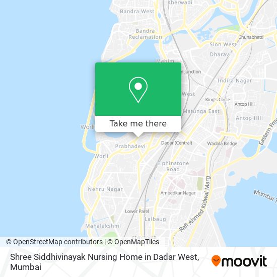 Shree Siddhivinayak Nursing Home in Dadar West map