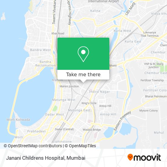 Janani Childrens Hospital map