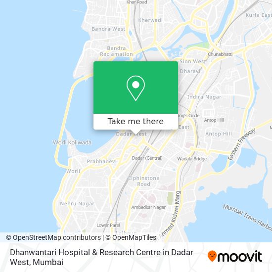 Dhanwantari Hospital & Research Centre in Dadar West map