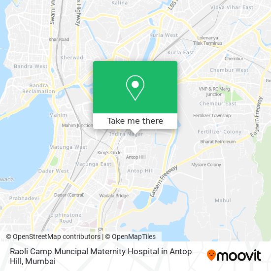 Raoli Camp Muncipal Maternity Hospital in Antop Hill map