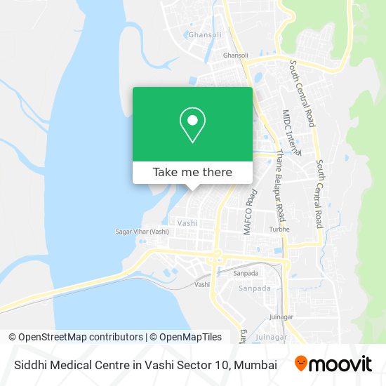Siddhi Medical Centre in Vashi Sector 10 map