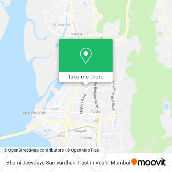 Bhumi Jeevdaya Samvardhan Trust in Vashi map