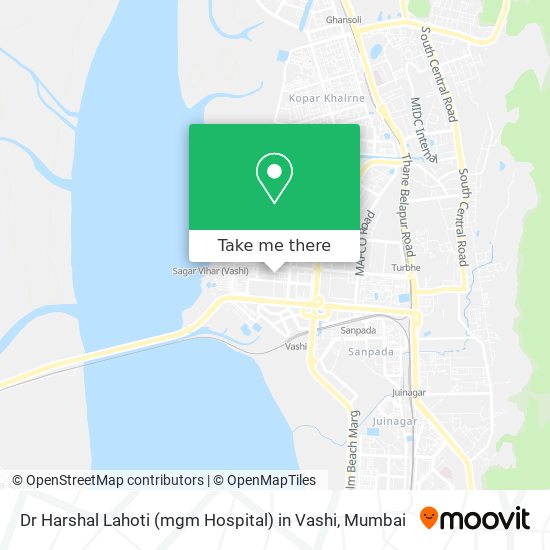 Dr Harshal Lahoti (mgm Hospital) in Vashi map