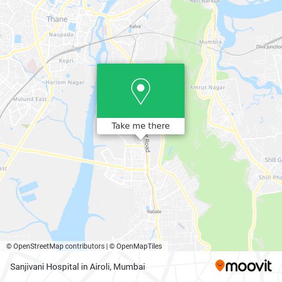 Sanjivani Hospital in Airoli map