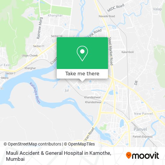 Mauli Accident & General Hospital in Kamothe map