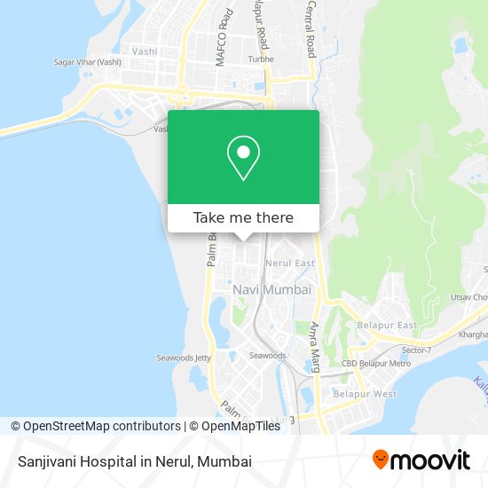 Sanjivani Hospital in Nerul map