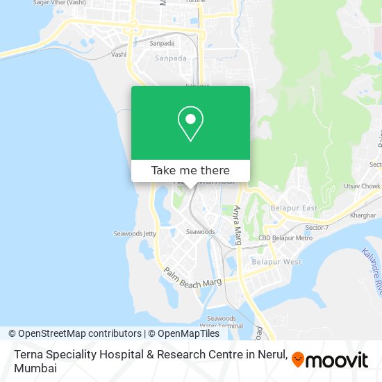 Terna Speciality Hospital & Research Centre in Nerul map
