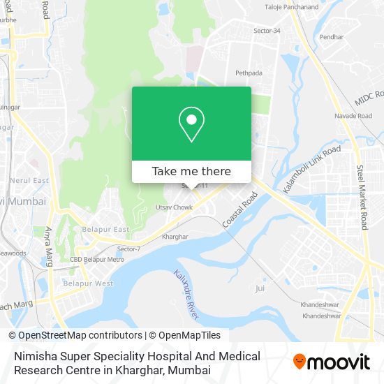 Nimisha Super Speciality Hospital And Medical Research Centre in Kharghar map