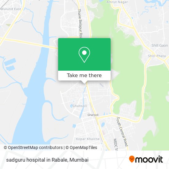sadguru hospital in Rabale map