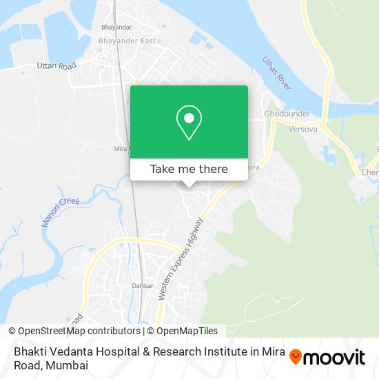 Bhakti Vedanta Hospital & Research Institute in Mira Road map