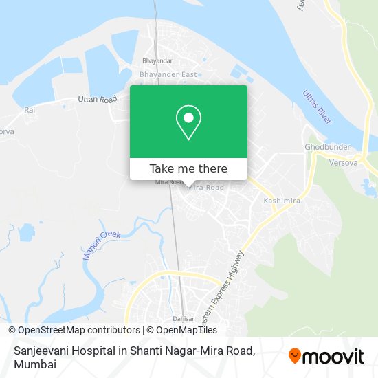 Sanjeevani Hospital in Shanti Nagar-Mira Road map