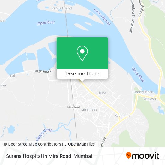 Surana Hospital in Mira Road map