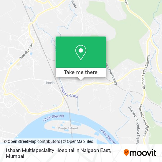 Ishaan Multispeciality Hospital in Naigaon East map