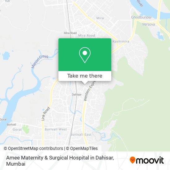 Amee Maternity & Surgical Hospital in Dahisar map