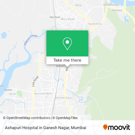 Ashapuri Hospital in Ganesh Nagar map