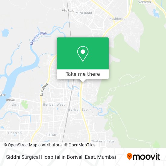 Siddhi Surgical Hospital in Borivali East map