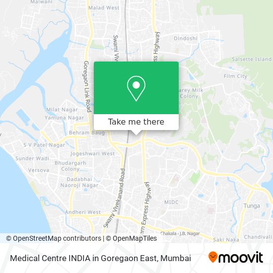 Medical Centre INDIA in Goregaon East map