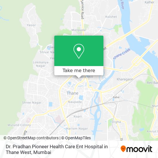 Dr. Pradhan Pioneer Health Care Ent Hospital in Thane West map
