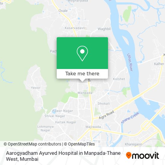 Aarogyadham Ayurved Hospital in Manpada-Thane West map