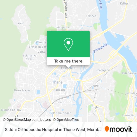 Siddhi Orthopaedic Hospital in Thane West map