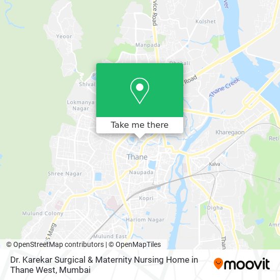Dr. Karekar Surgical & Maternity Nursing Home in Thane West map