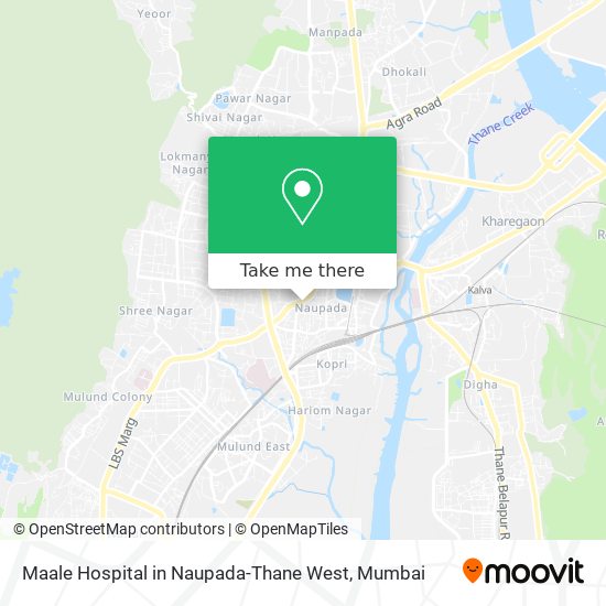 Maale Hospital in Naupada-Thane West map