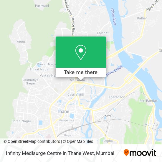 Infinity Medisurge Centre in Thane West map