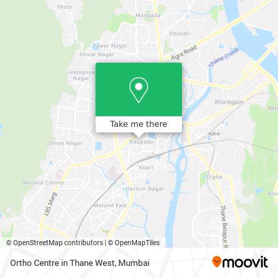 Ortho Centre in Thane West map