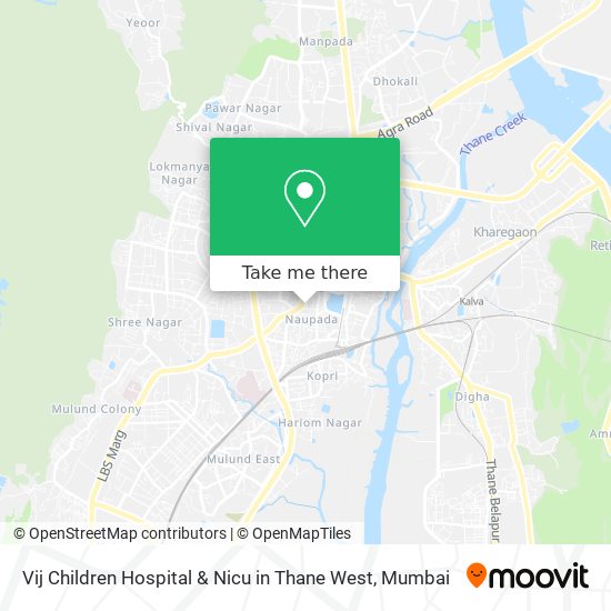 Vij Children Hospital & Nicu in Thane West map