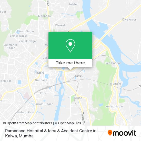 Ramanand Hospital & Iccu & Accident Centre in Kalwa map