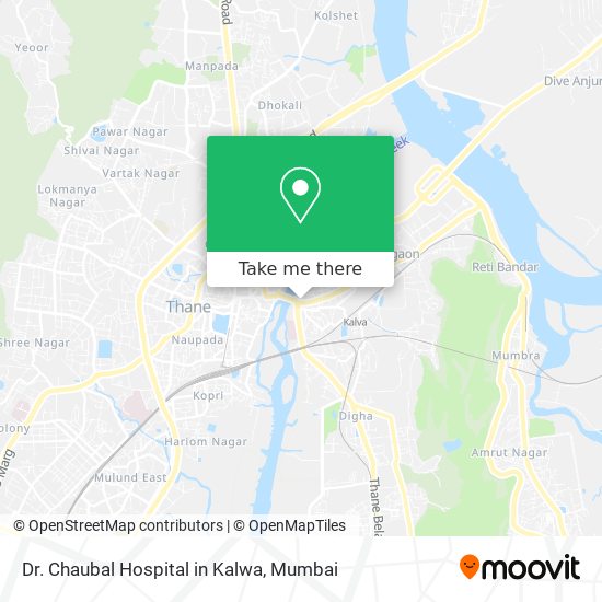 Dr. Chaubal Hospital in Kalwa map