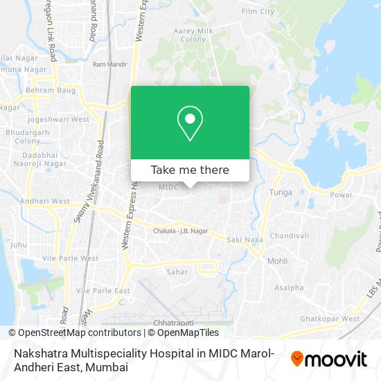 Nakshatra Multispeciality Hospital in MIDC Marol-Andheri East map