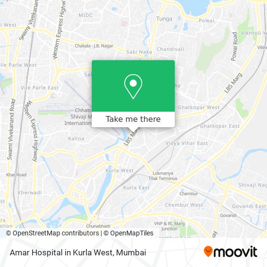 Amar Hospital in Kurla West map