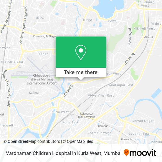 Vardhaman Children Hospital in Kurla West map