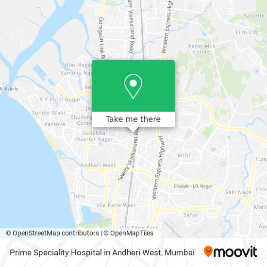 Prime Speciality Hospital in Andheri West map