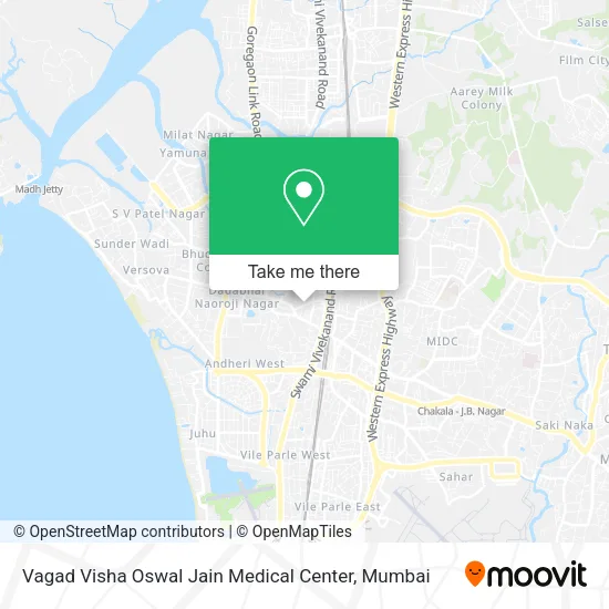 Vagad Visha Oswal Jain Medical Center map