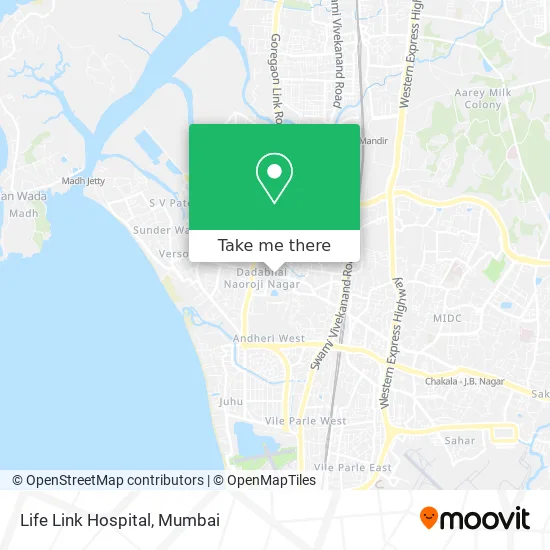 Life Link Hospital map
