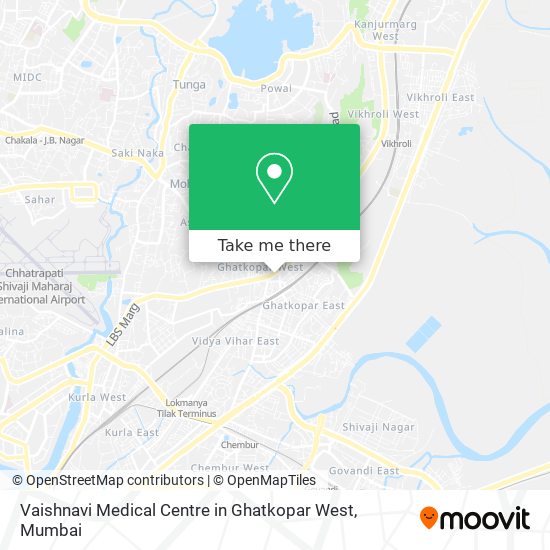 Vaishnavi Medical Centre in Ghatkopar West map