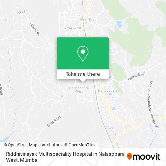 Riddhivinayak Multispeciality Hospital in Nalasopara West map