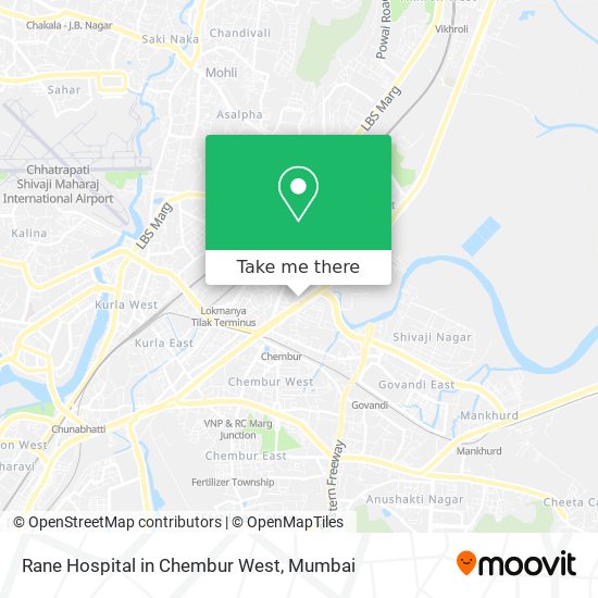 Rane Hospital in Chembur West map