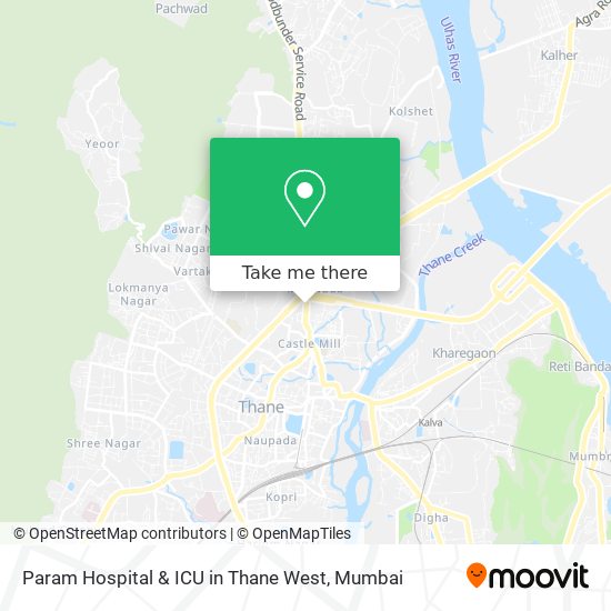Param Hospital & ICU in Thane West map