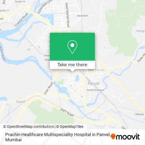 Prachin Healthcare Multispeciality Hospital in Panvel map