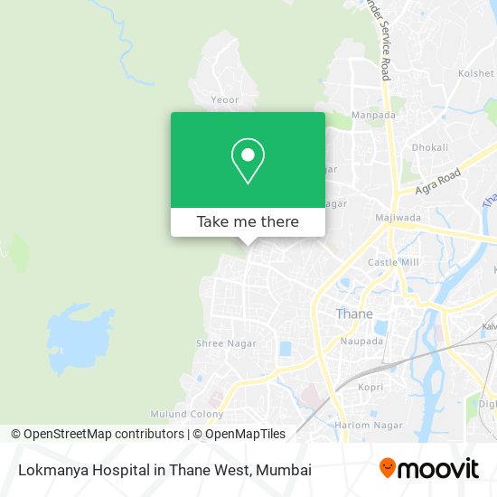 Lokmanya Hospital in Thane West map