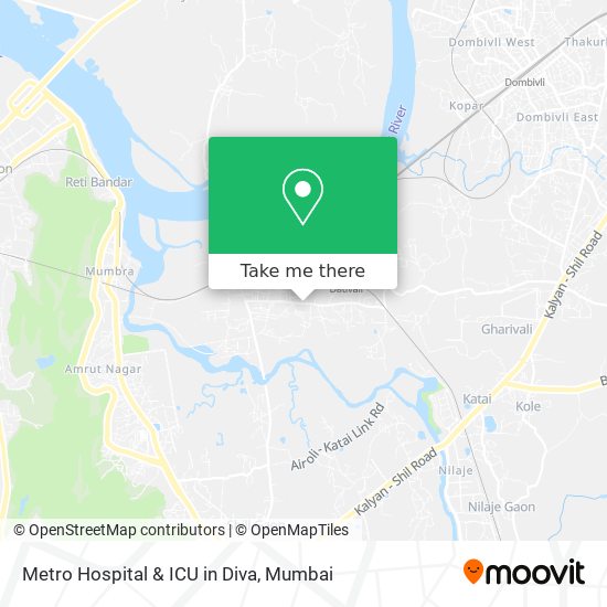Metro Hospital & ICU in Diva map