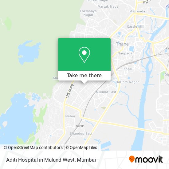 Aditi Hospital in Mulund West map